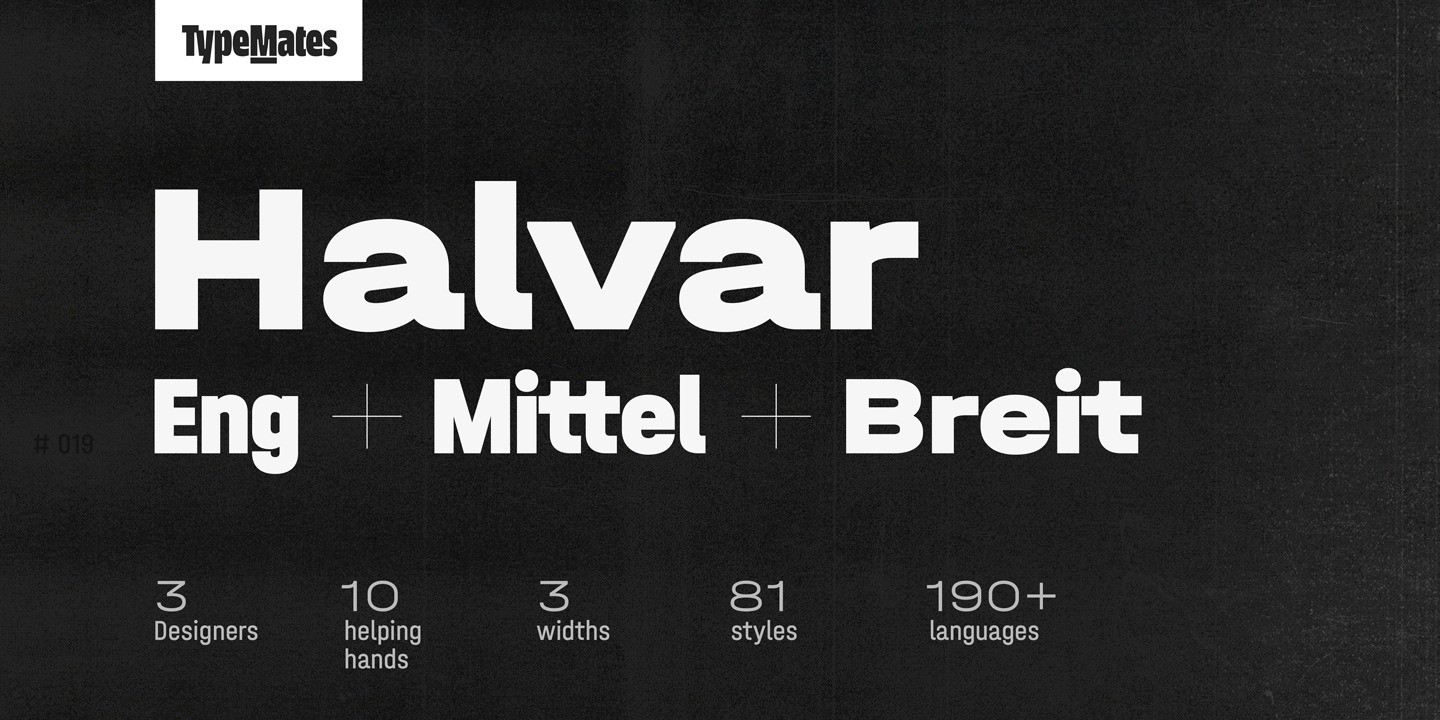 Шрифт Halvar Mittelschrift